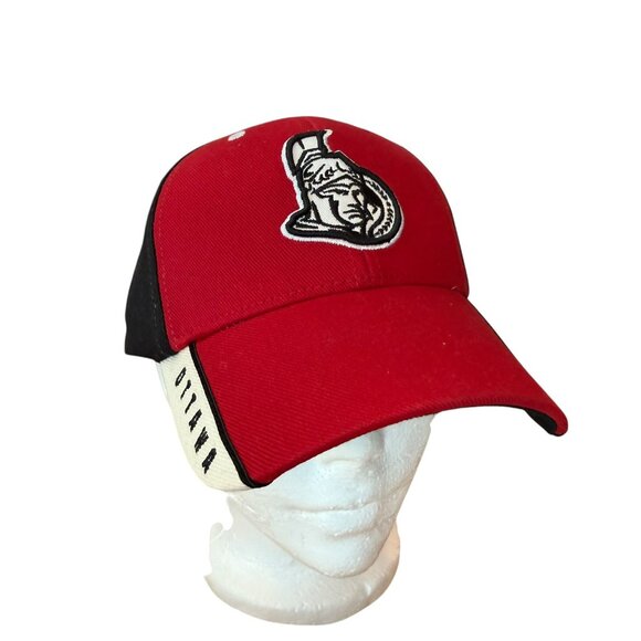 Ottawa Senators Cap Hat Strapback '47 Black Red Spell Out One Size - Picture 1 of 8